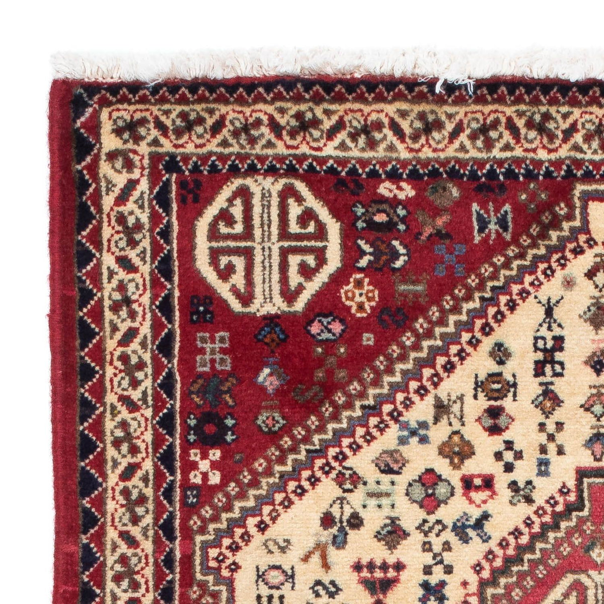 Alfombra persa - Nómada - 123 x 75 cm - rojo claro