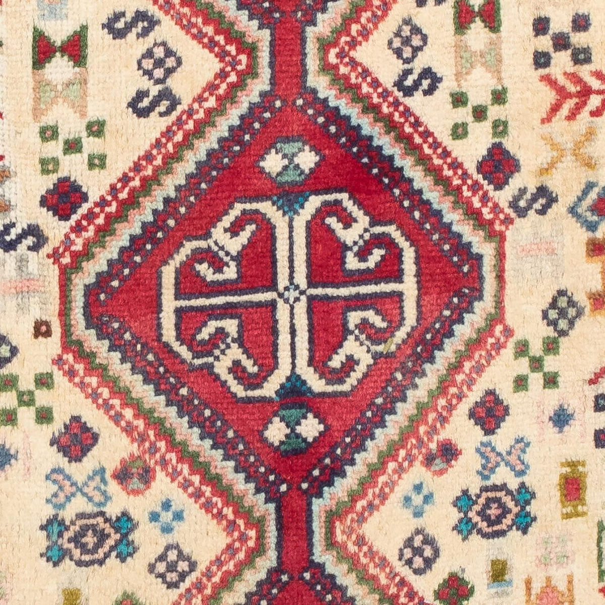 Alfombra persa - Nómada - 123 x 75 cm - rojo claro