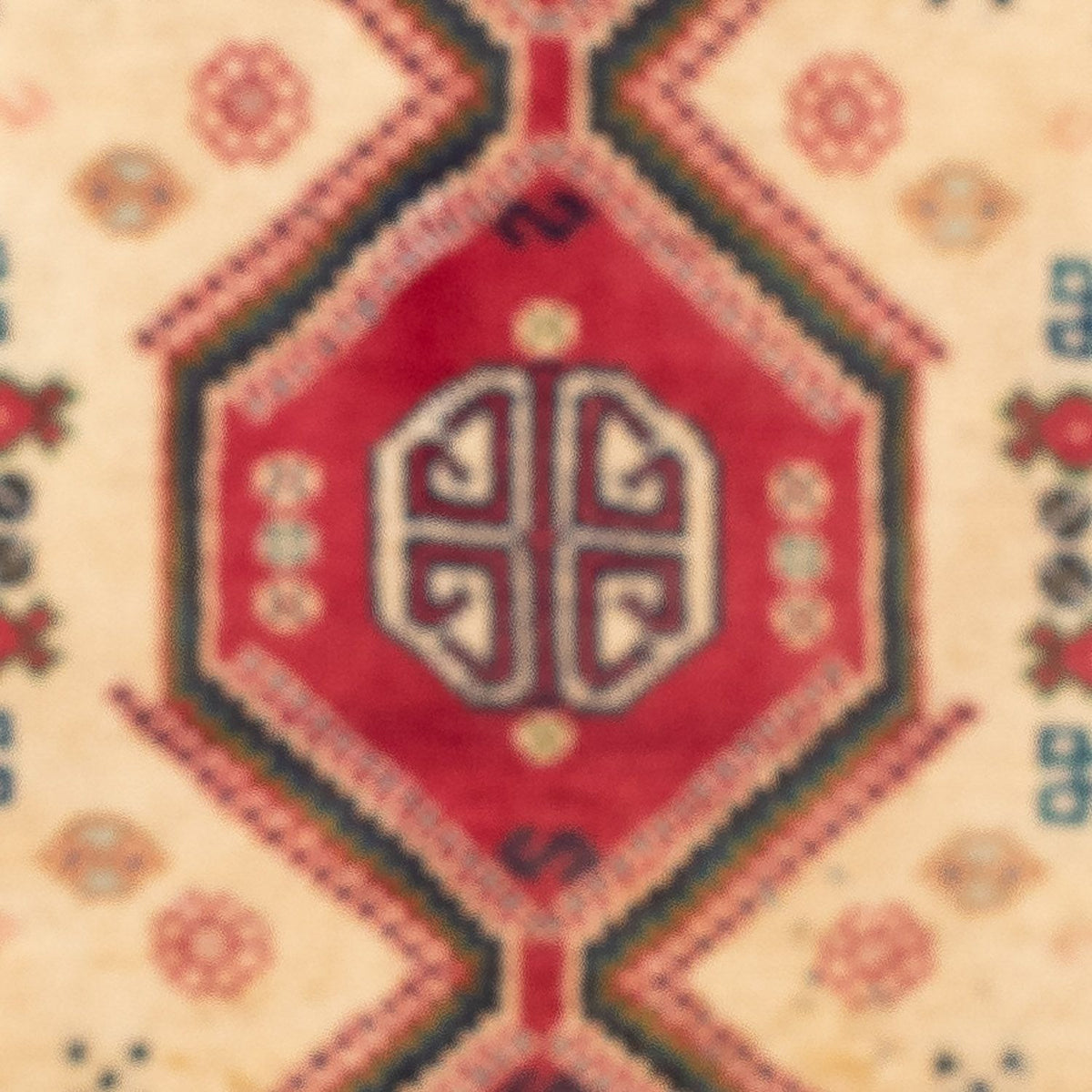 Alfombra persa - Nómada - 117 x 74 cm - rojo claro