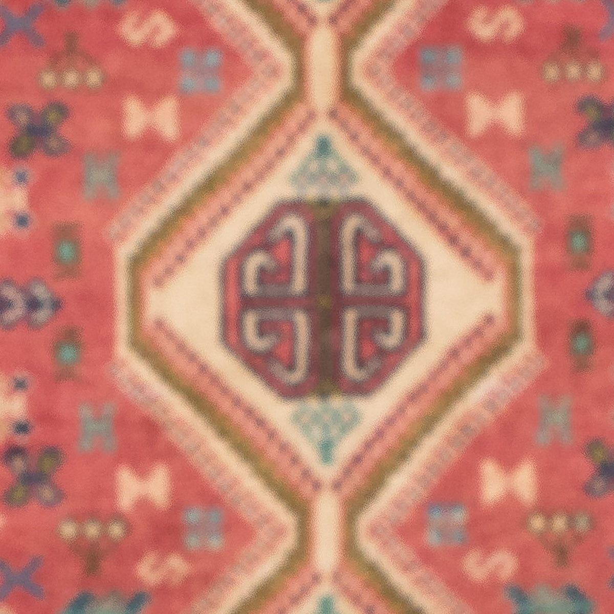 Alfombra persa - Nómada - 123 x 78 cm - rojo claro