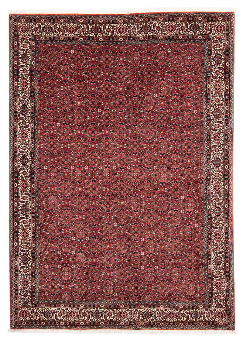Alfombra persa - Bidjar - 243 x 173 cm - rojo oscuro