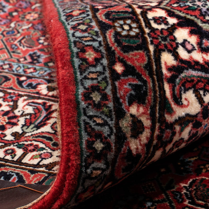 Alfombra persa - Bidjar - 243 x 173 cm - rojo oscuro