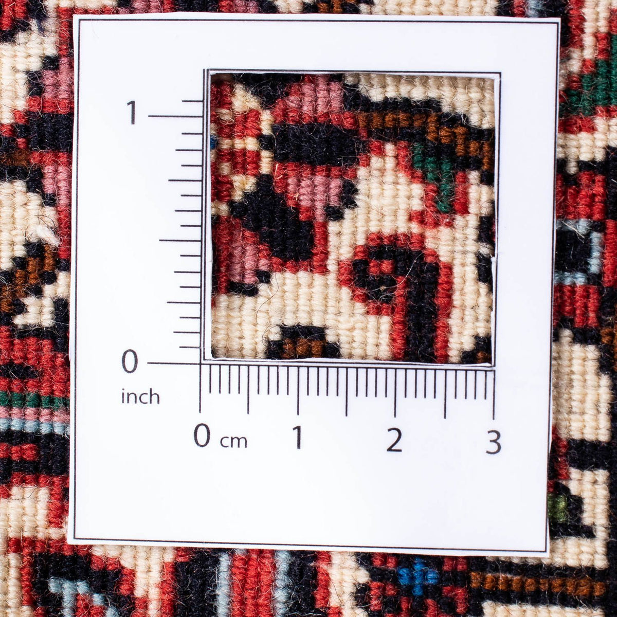 Alfombra persa - Bidjar - 243 x 173 cm - rojo oscuro