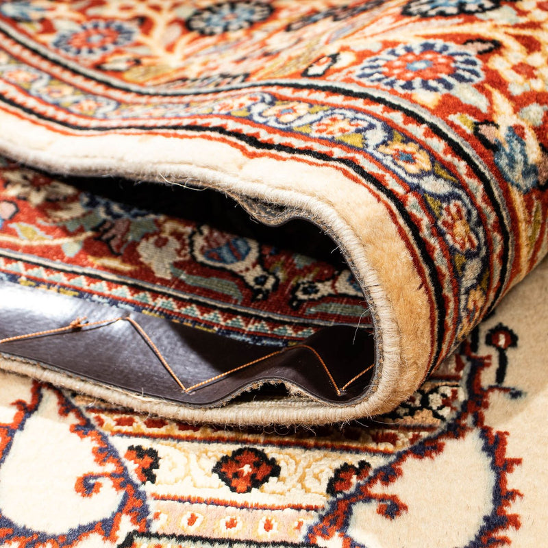 Alfombra persa - Ghom - 210 x 135 cm - beige