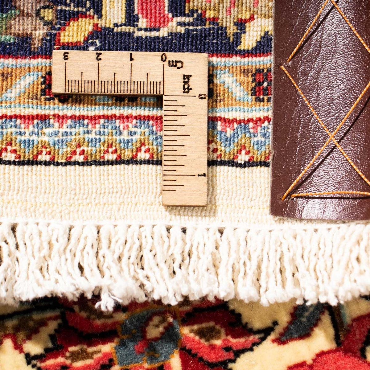 Alfombra de pasillo Alfombra persa - Ghom - 265 x 70 cm - beige