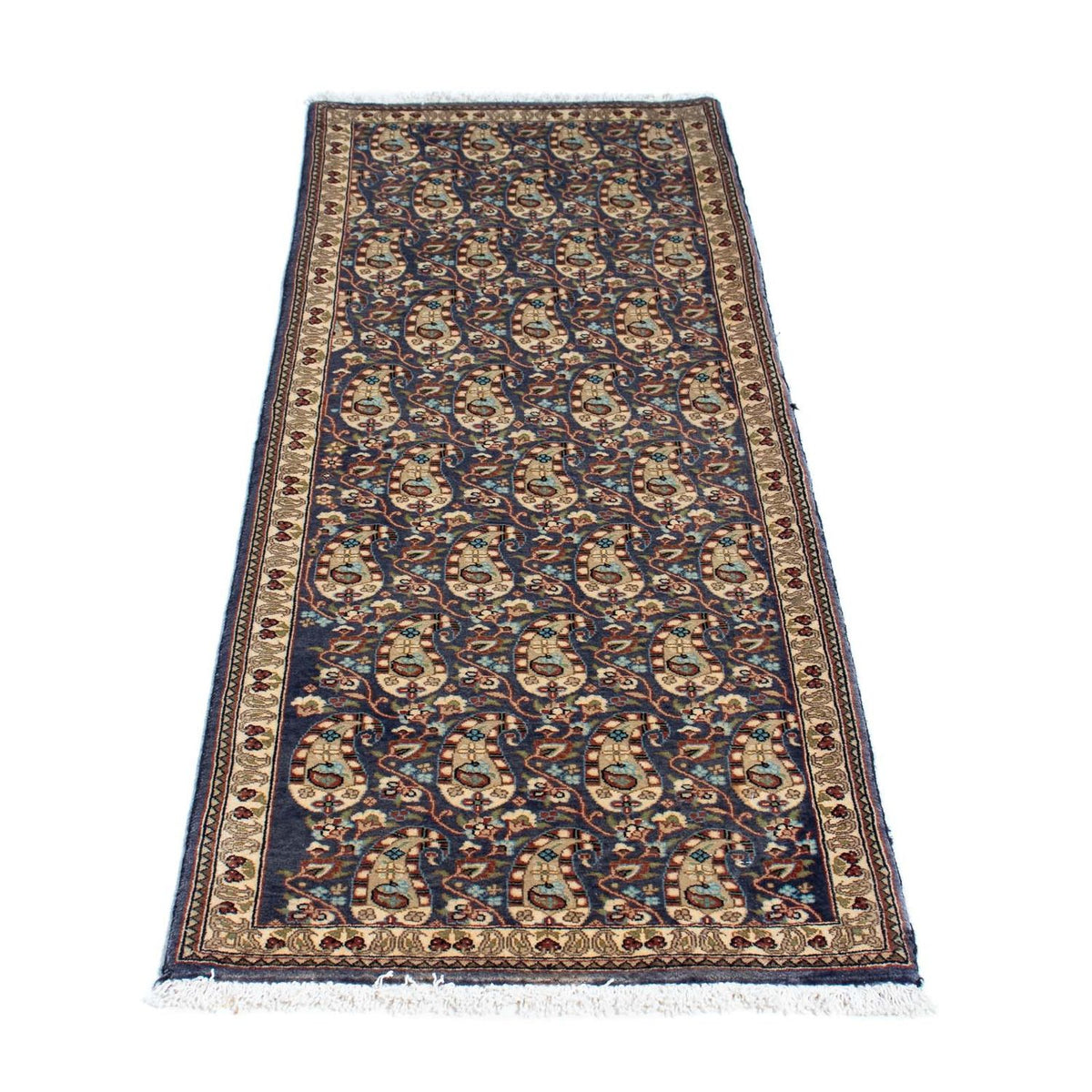 Alfombra de pasillo Alfombra persa - Ghom - 156 x 54 cm - multicolor