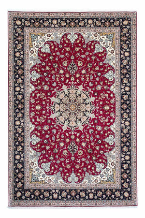 Alfombra Persa - Tabriz - Real - 307 x 204 cm - rojo oscuro