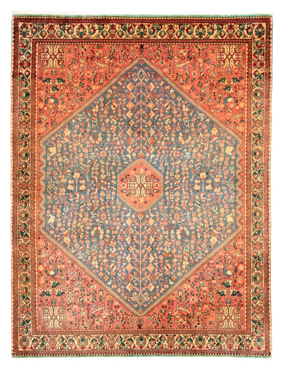 Alfombra persa - Nómada - 200 x 153 cm - rojo claro