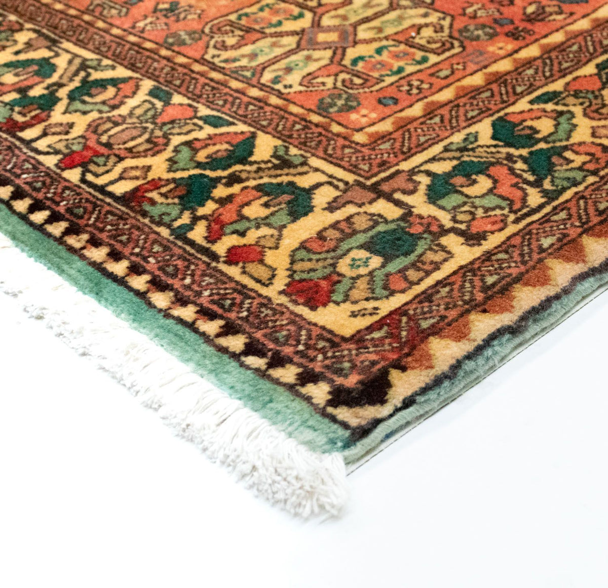 Alfombra persa - Nómada - 200 x 153 cm - rojo claro