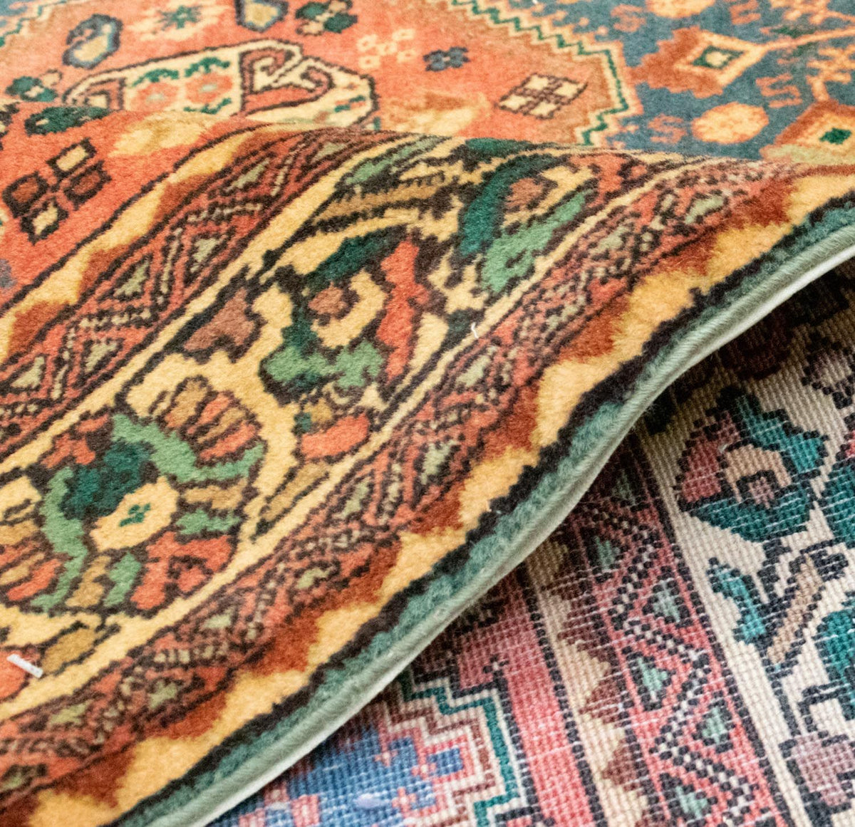 Alfombra persa - Nómada - 200 x 153 cm - rojo claro