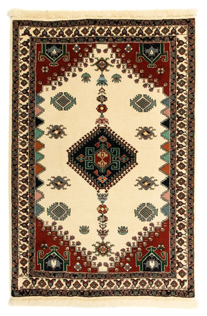 Alfombra persa - Nómada - 121 x 81 cm - beige