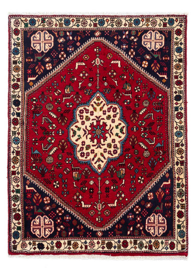 Alfombra persa - Nómada - 148 x 102 cm - rojo oscuro