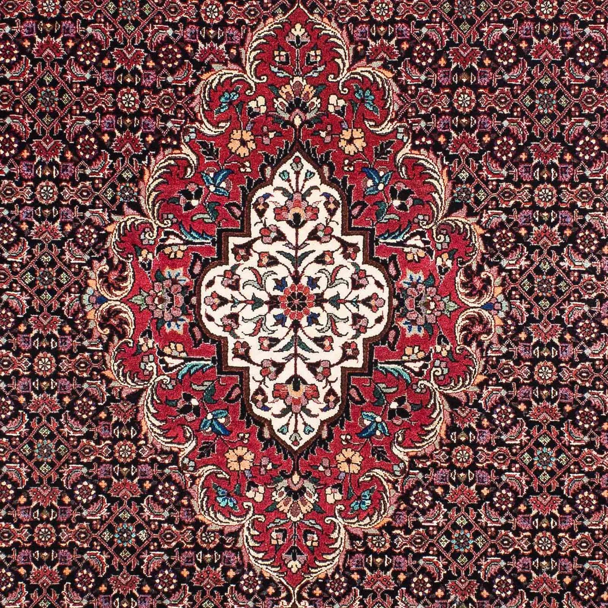 Alfombra persa - Bidjar - 214 x 133 cm - rojo