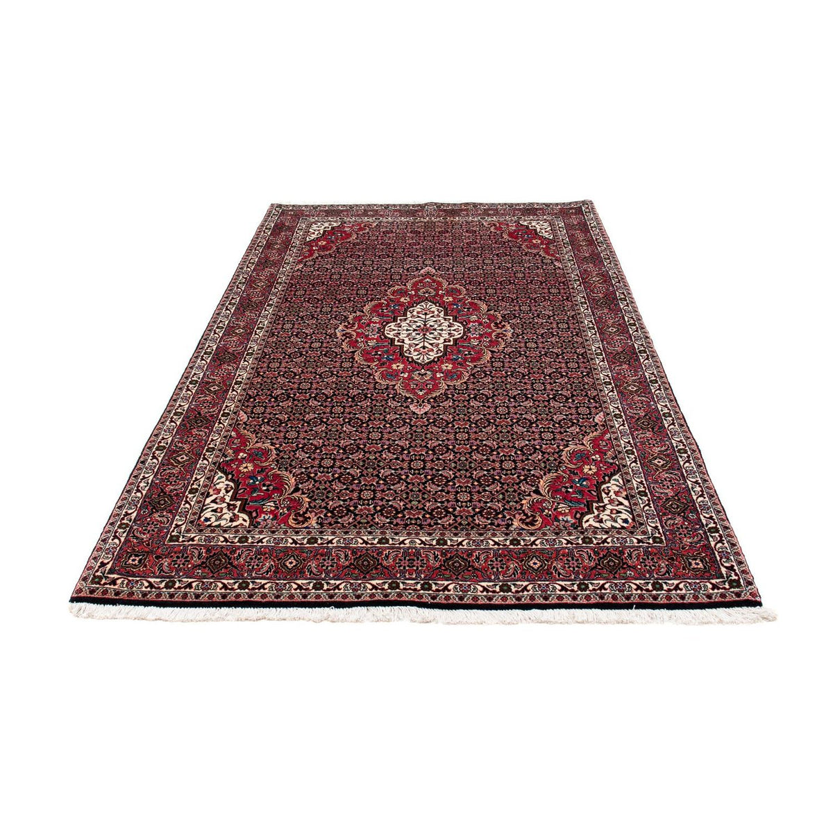 Alfombra persa - Bidjar - 214 x 133 cm - rojo