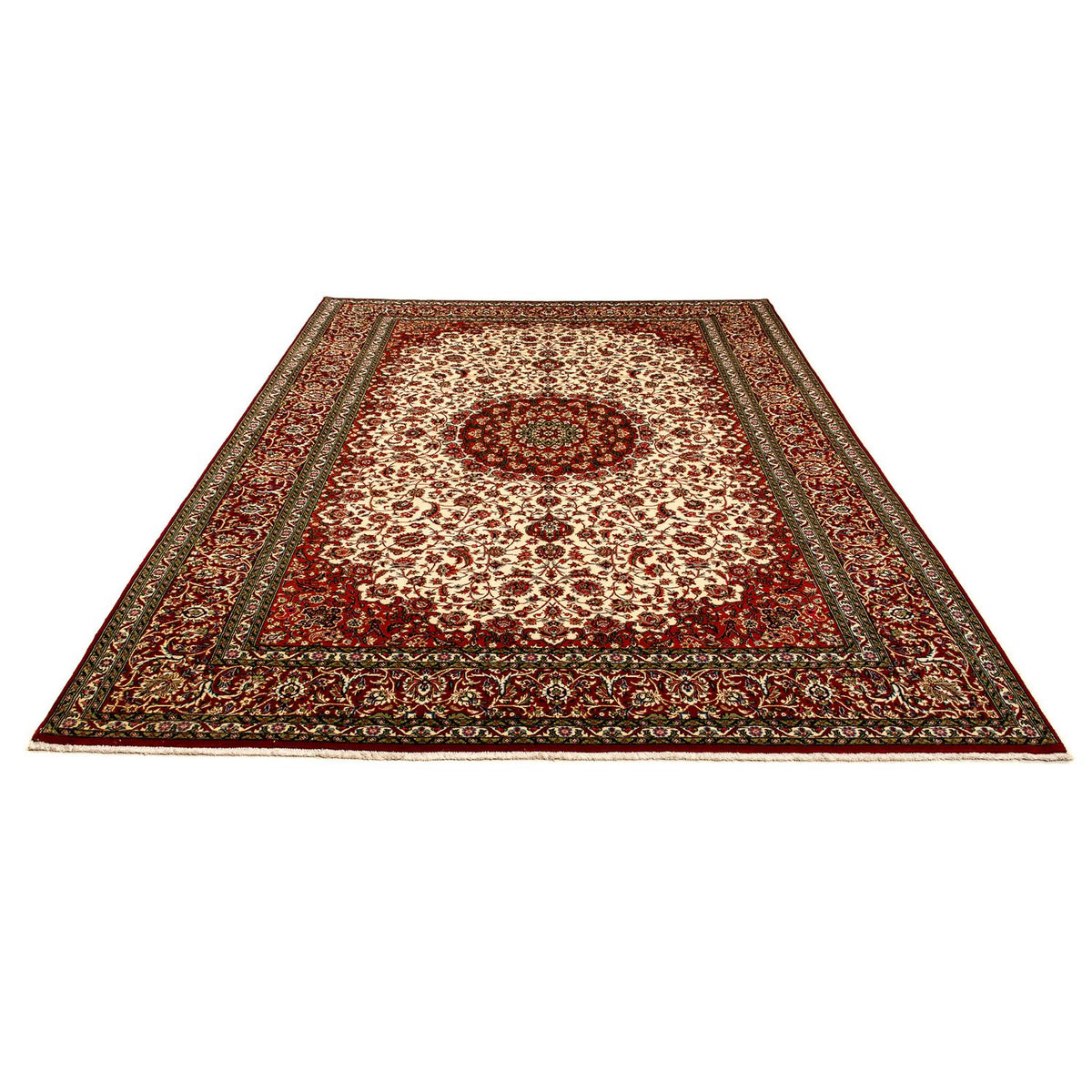 Alfombra persa - Ghom - 358 x 244 cm - rojo oscuro