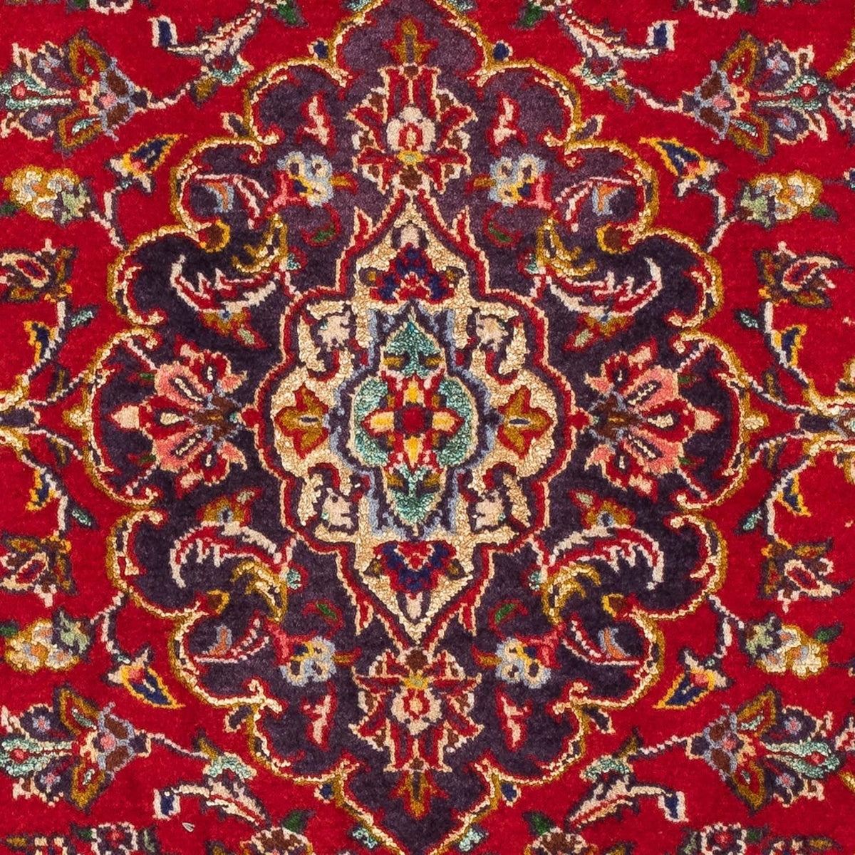 Alfombra persa - Keshan - 120 x 78 cm - rojo