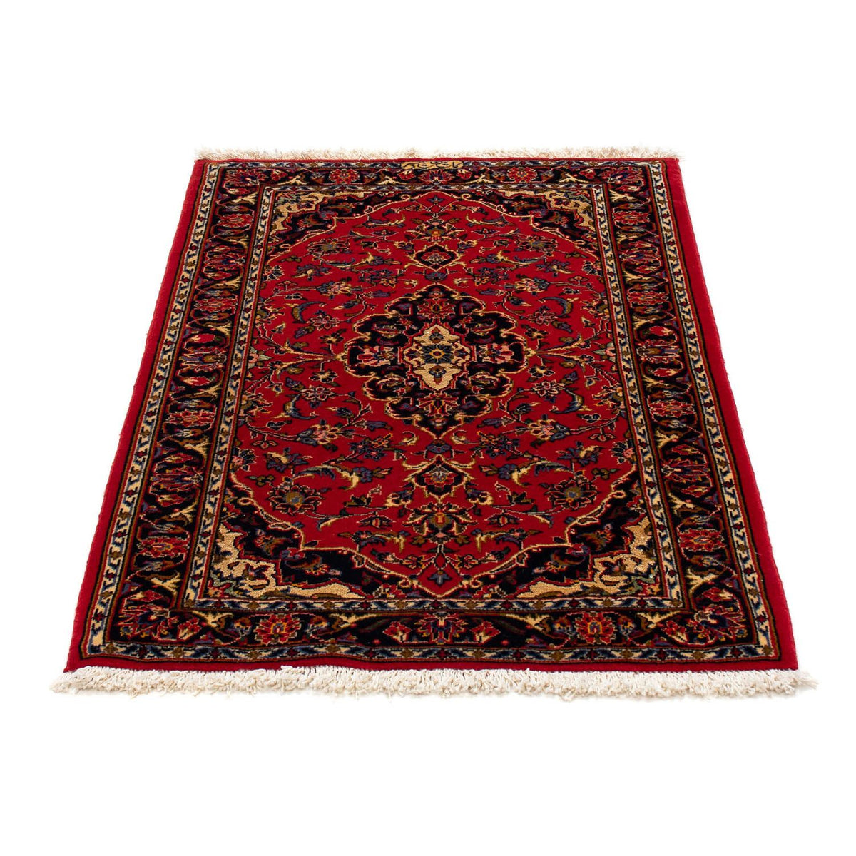 Alfombra persa - Keshan - 113 x 73 cm - rojo