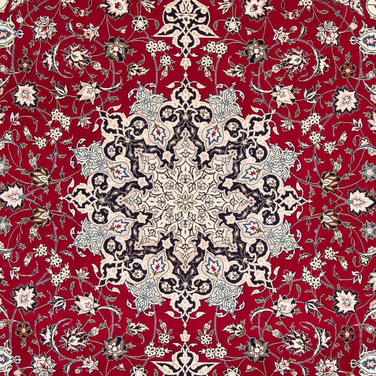 Alfombra Persa - Tabriz - Real - 318 x 205 cm - rojo oscuro