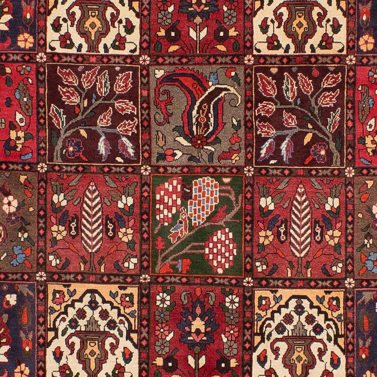 Alfombra persa - Nómada - 310 x 210 cm - rojo oscuro