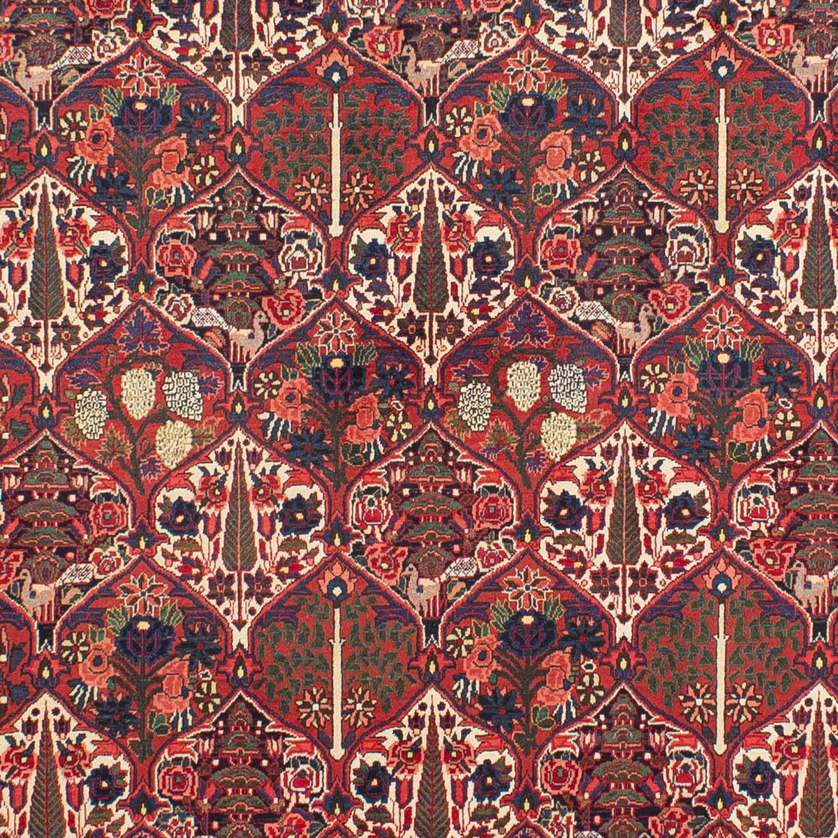 Alfombra persa - Nómada - 323 x 210 cm - rojo oscuro
