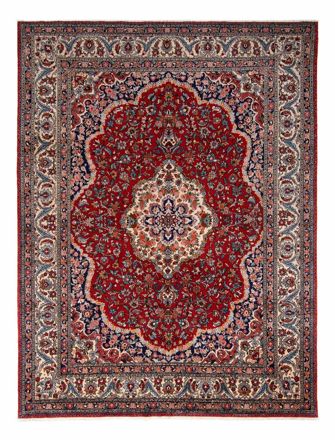 Alfombra persa - Nómada - 345 x 258 cm - rojo oscuro