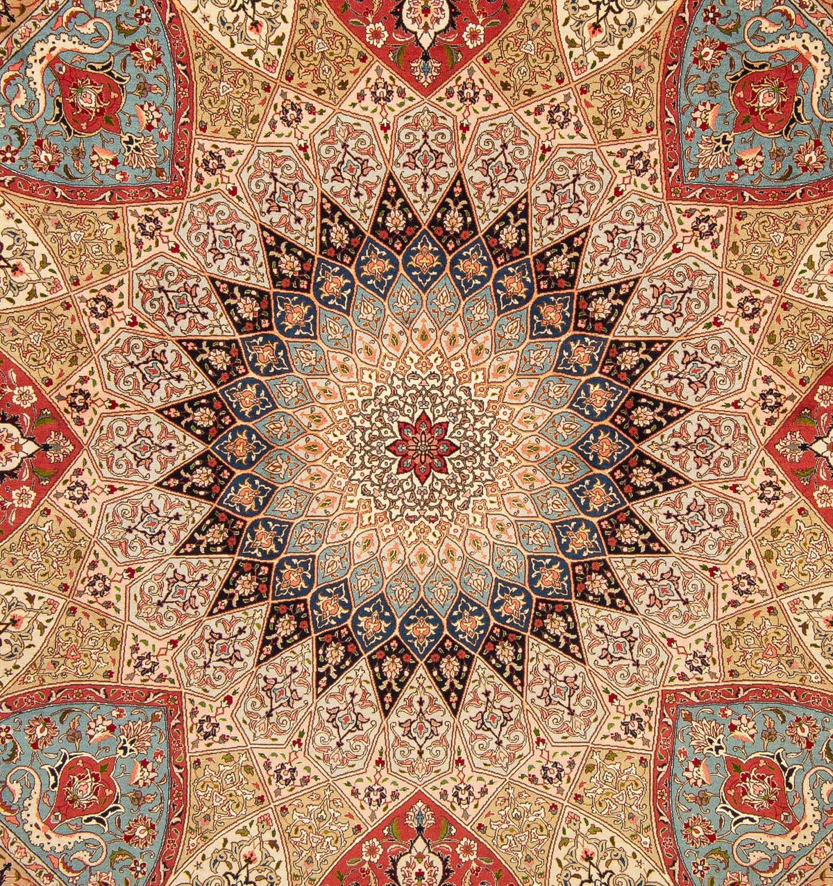 Alfombra Persa - Tabriz - Real cuadrado  - 254 x 250 cm - multicolor
