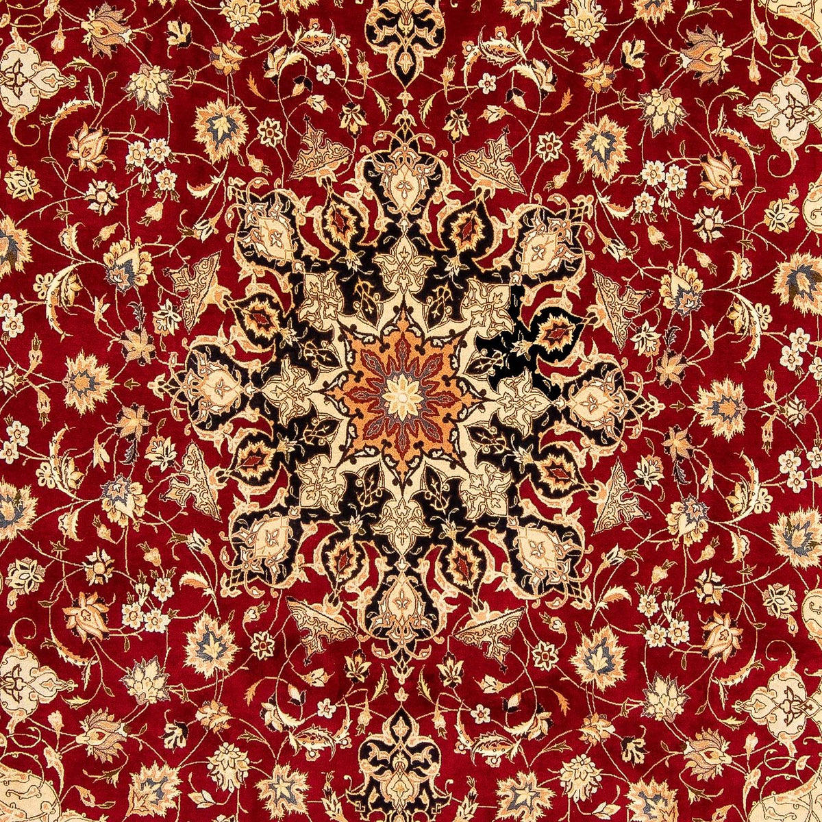 Alfombra Persa - Tabriz - Real - 343 x 255 cm - rojo oscuro