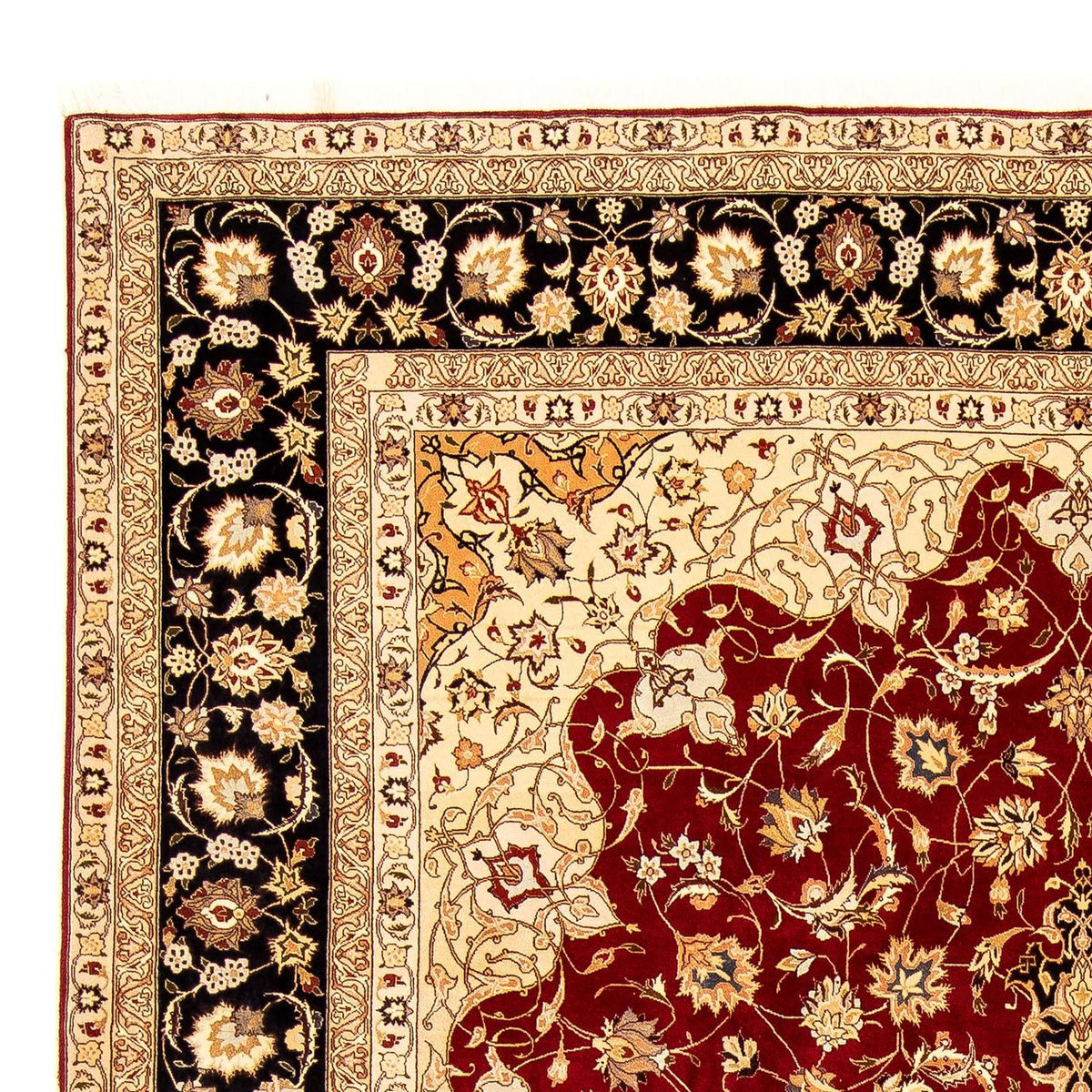 Alfombra Persa - Tabriz - Real - 343 x 255 cm - rojo oscuro