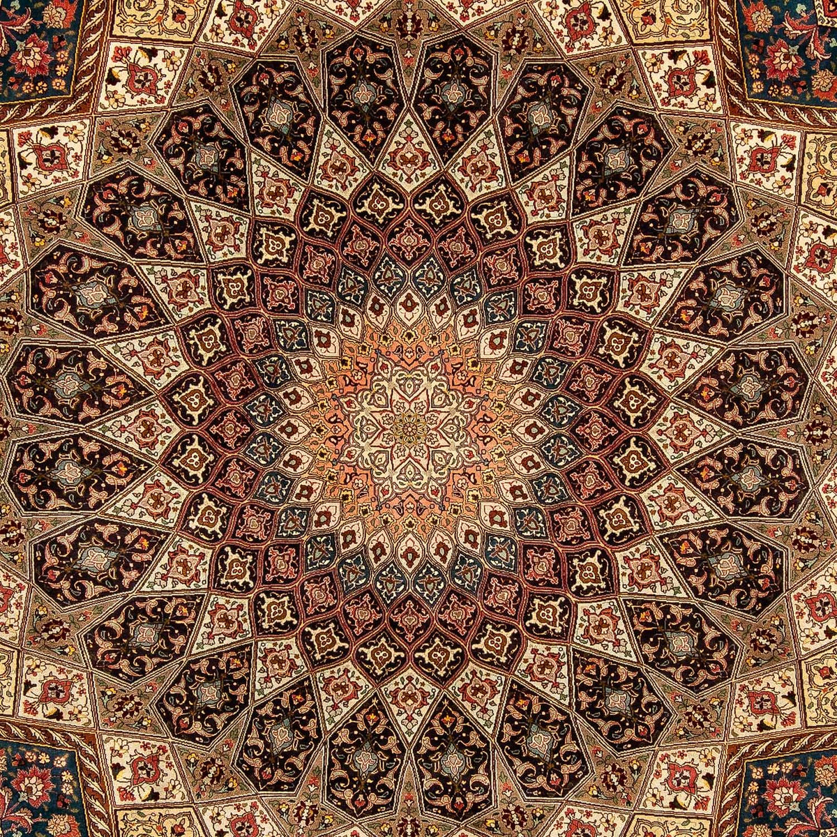Alfombra Persa - Tabriz - Real - 360 x 260 cm - multicolor
