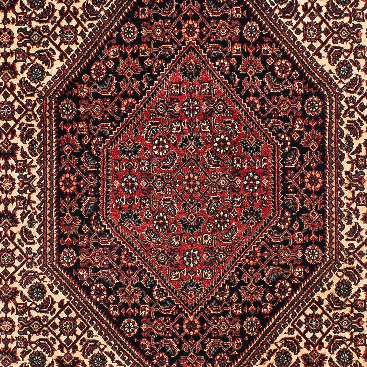 Alfombra de pasillo Alfombra persa - Bidjar - 198 x 102 cm - beige