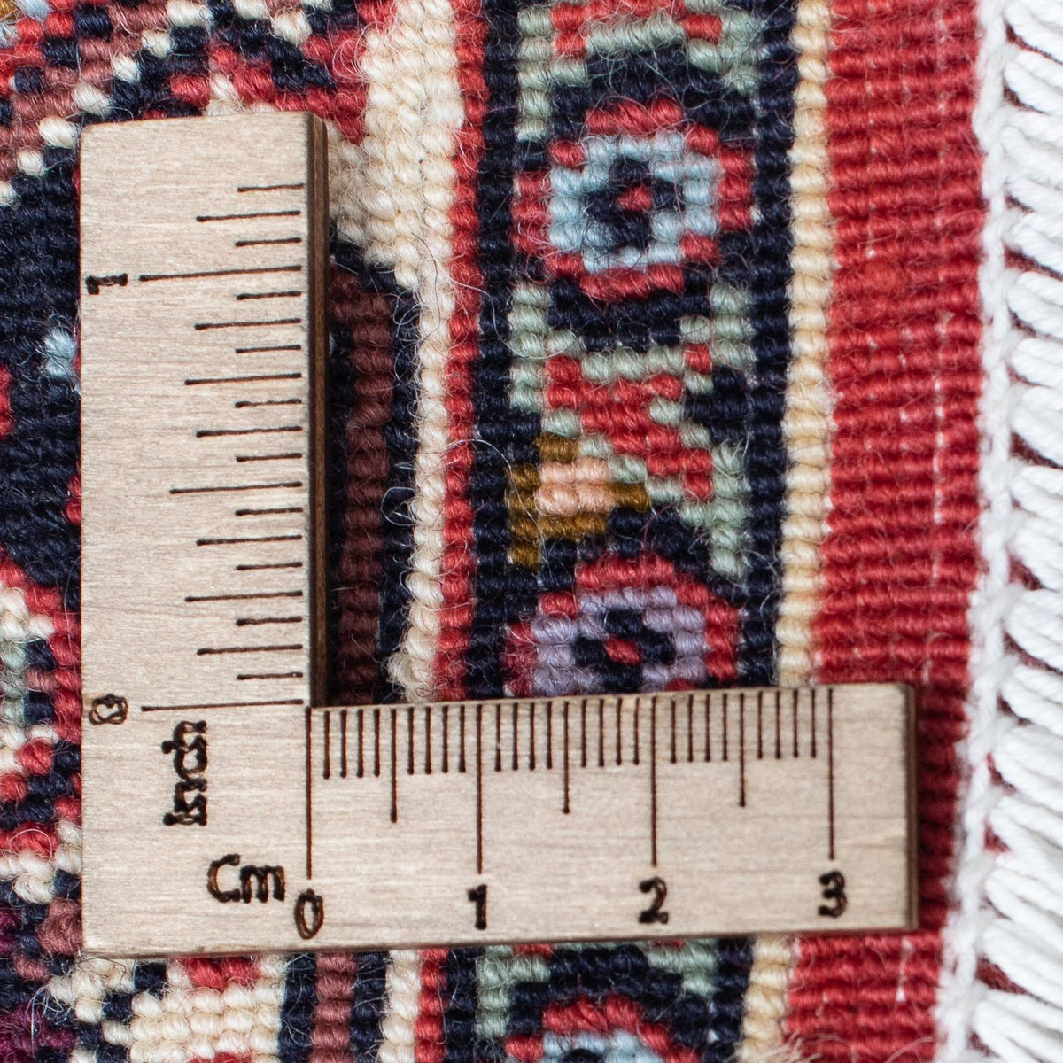 Alfombra de pasillo Alfombra persa - Bidjar - 380 x 75 cm - rojo oscuro