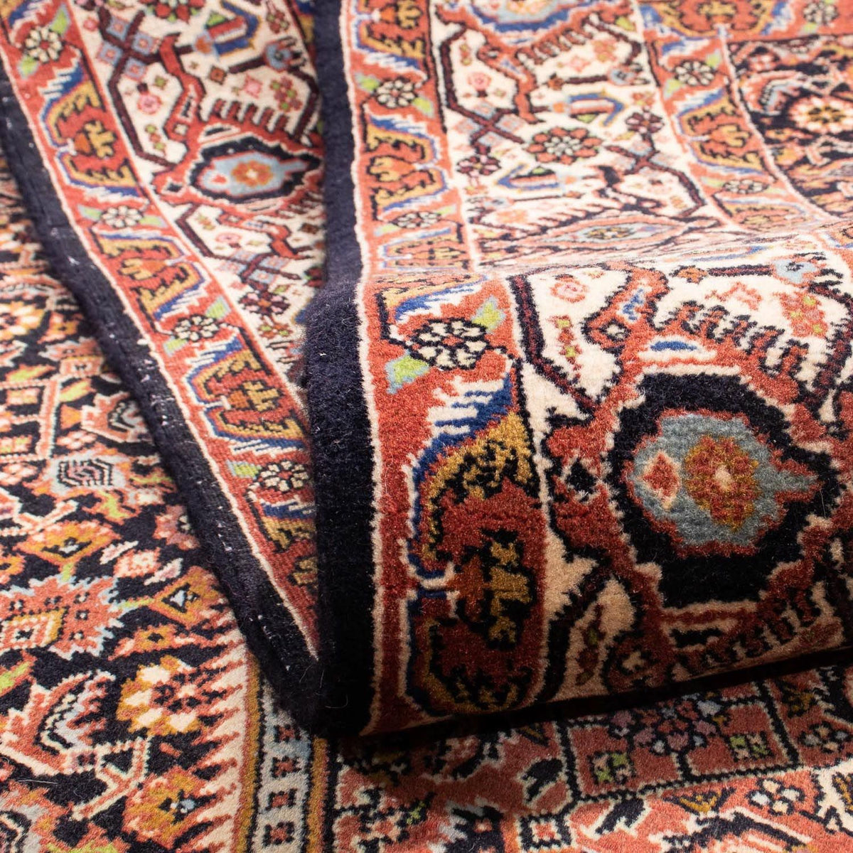 Alfombra persa - Bidjar - 242 x 165 cm - rojo claro