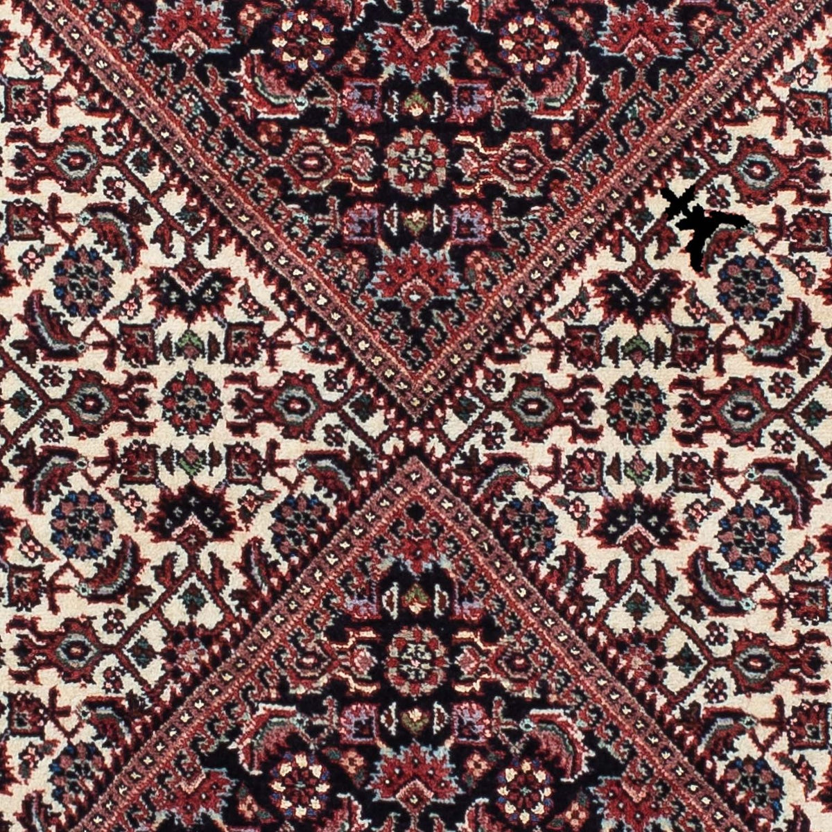 Alfombra de pasillo Alfombra persa - Bidjar - 190 x 77 cm - rojo