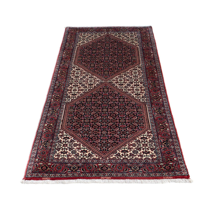 Alfombra de pasillo Alfombra persa - Bidjar - 190 x 77 cm - rojo