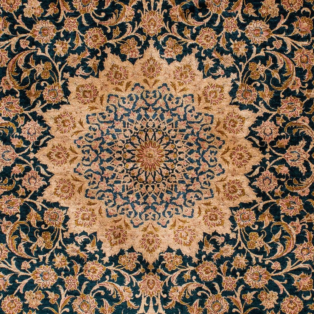 Alfombra de seda - Seda china - 183 x 122 cm - rojo oscuro