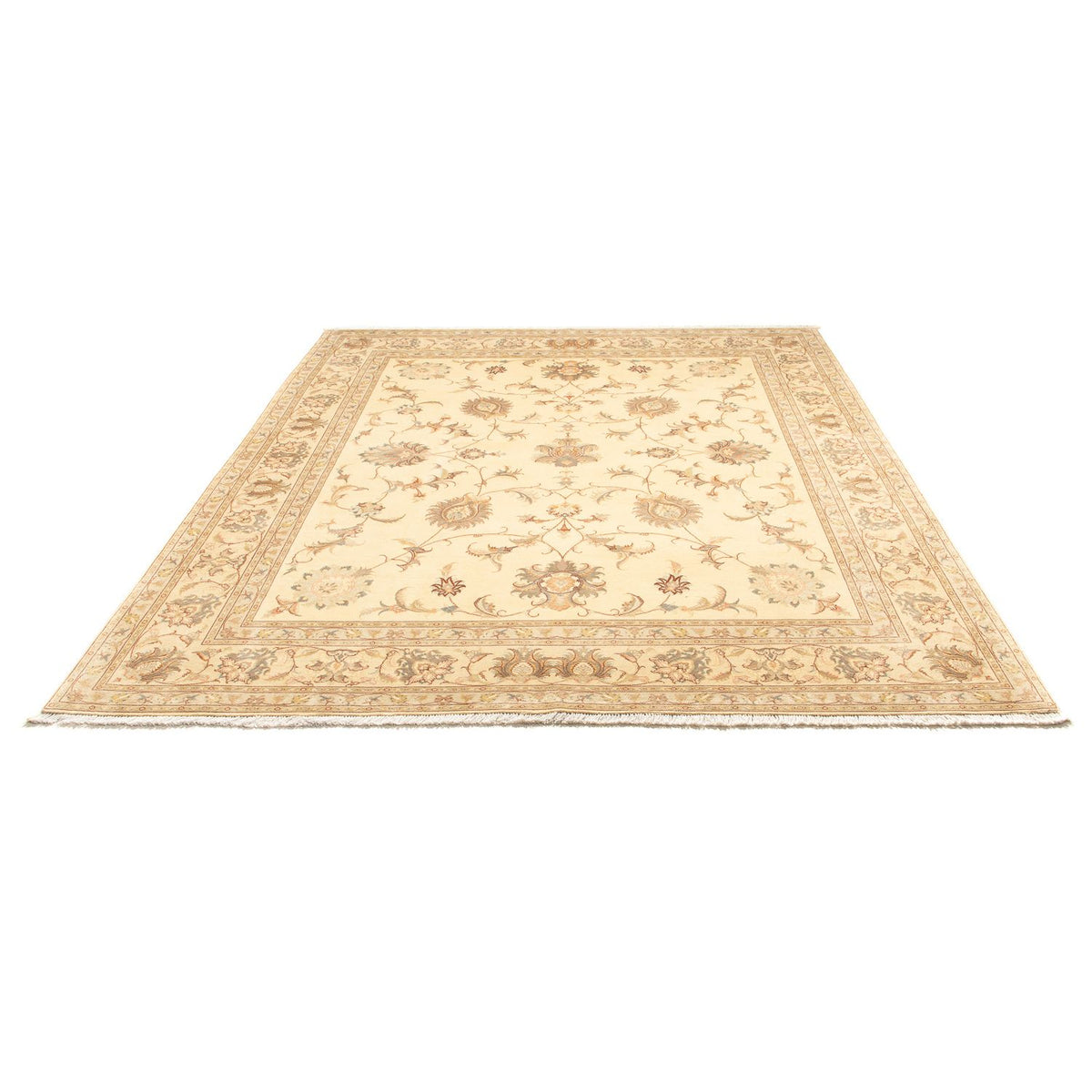 Alfombra Persa - Tabriz - Real - 242 x 202 cm - beige
