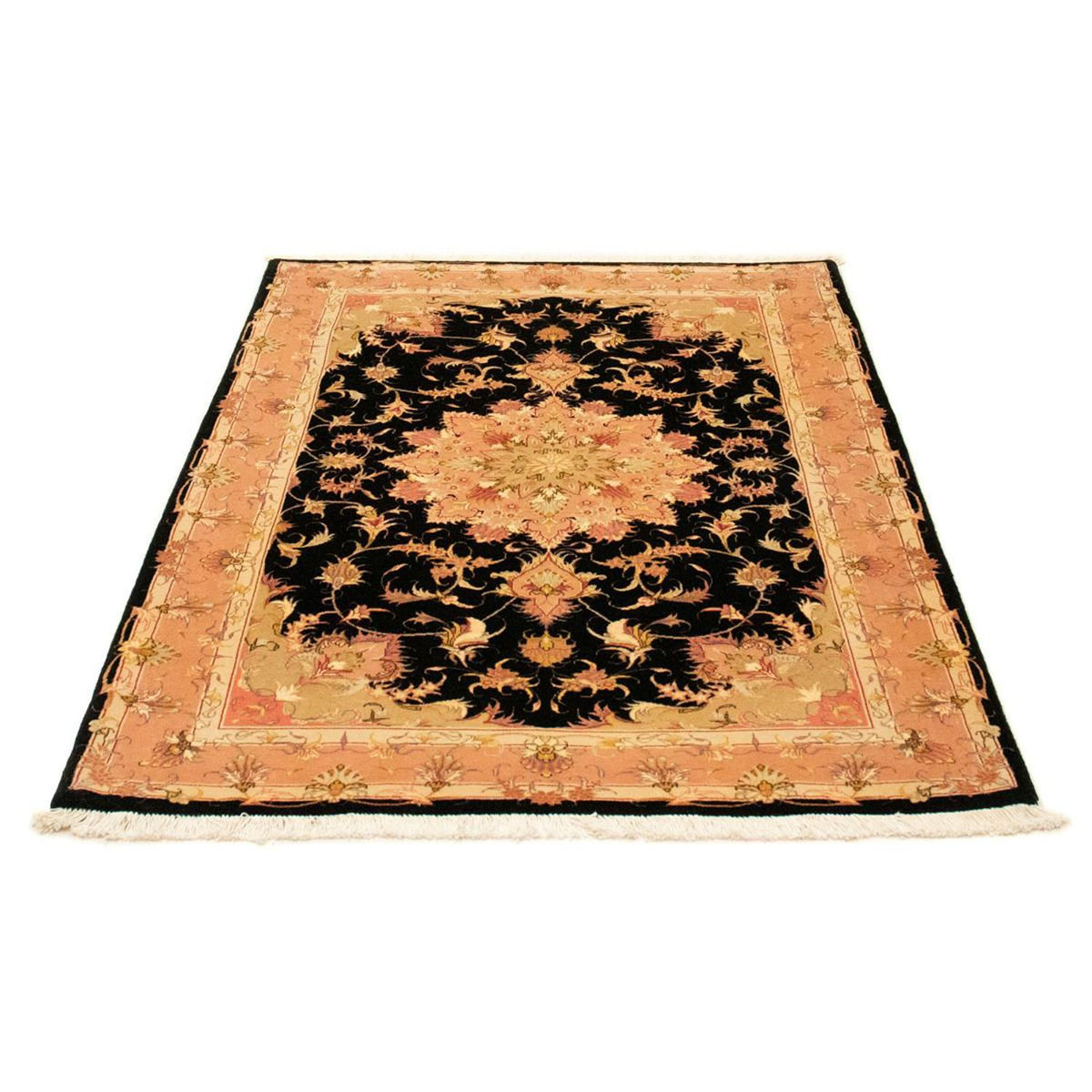 Alfombra Persa - Tabriz - Real - 154 x 105 cm - negro