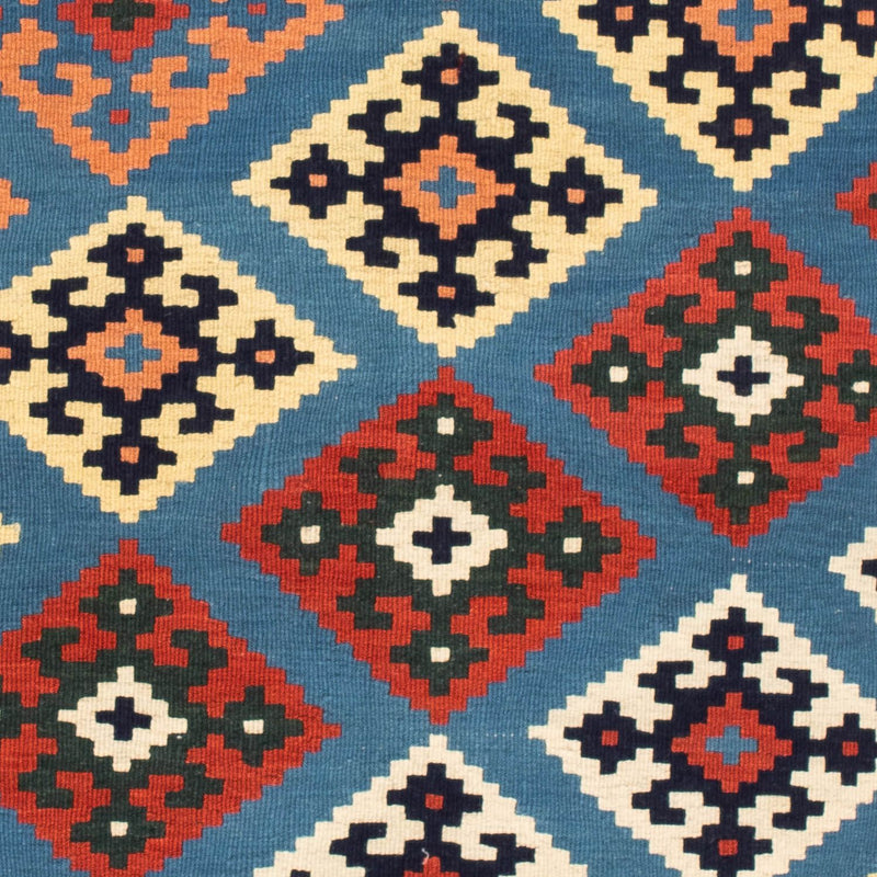 Alfombra Kelim - Oriental cuadrado  - 104 x 100 cm - azul oscuro