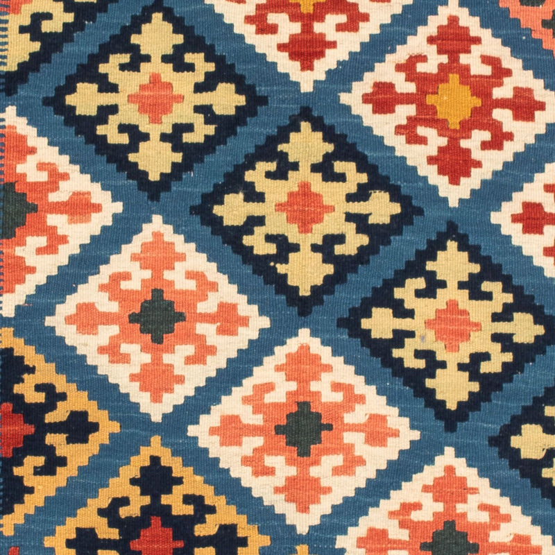 Alfombra Kelim - Oriental cuadrado  - 106 x 102 cm - azul oscuro