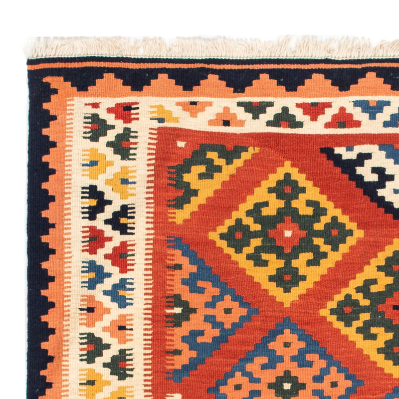 Alfombra Kelim - Oriental cuadrado  - 106 x 104 cm - rojo