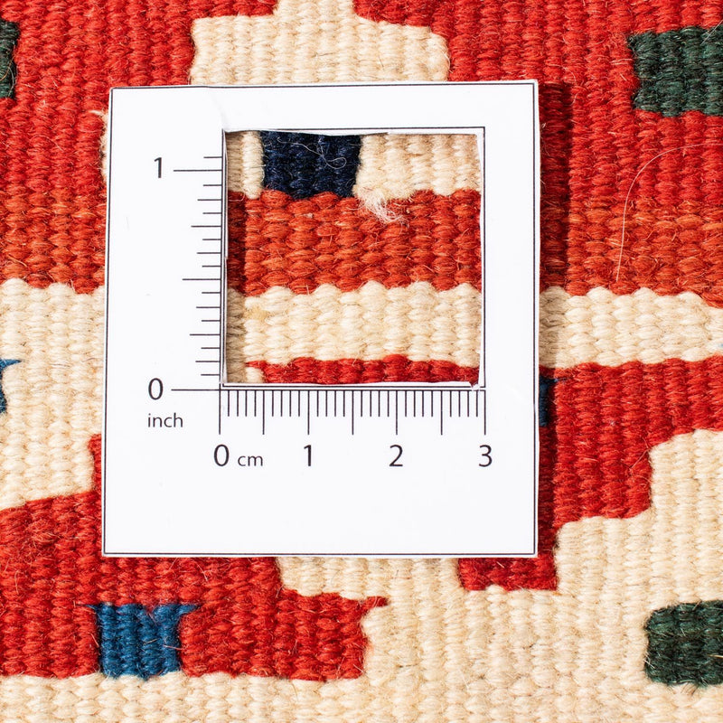 Alfombra Kelim - Oriental cuadrado  - 106 x 104 cm - rojo