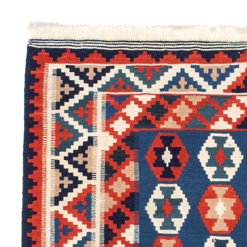 Alfombra Kelim - Oriental cuadrado  - 103 x 100 cm - azul oscuro