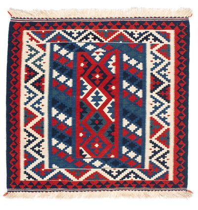 Kilim Fars 100x103cm - azul oscuro