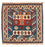 Alfombra Kelim - Oriental cuadrado  - 102 x 100 cm - azul