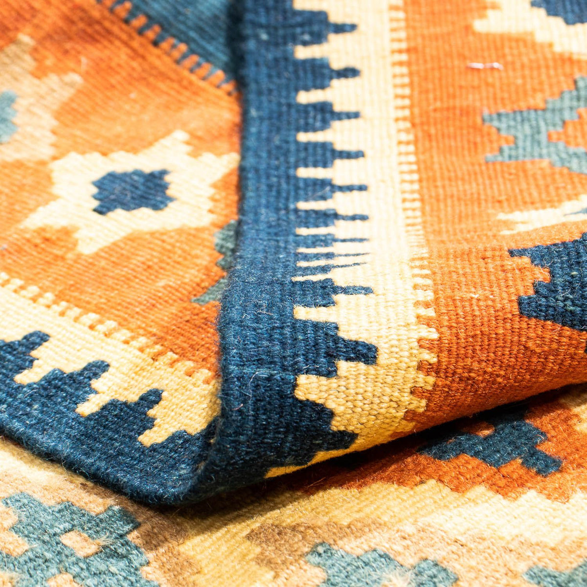 Alfombra Kelim - Oriental cuadrado  - 100 x 98 cm - multicolor