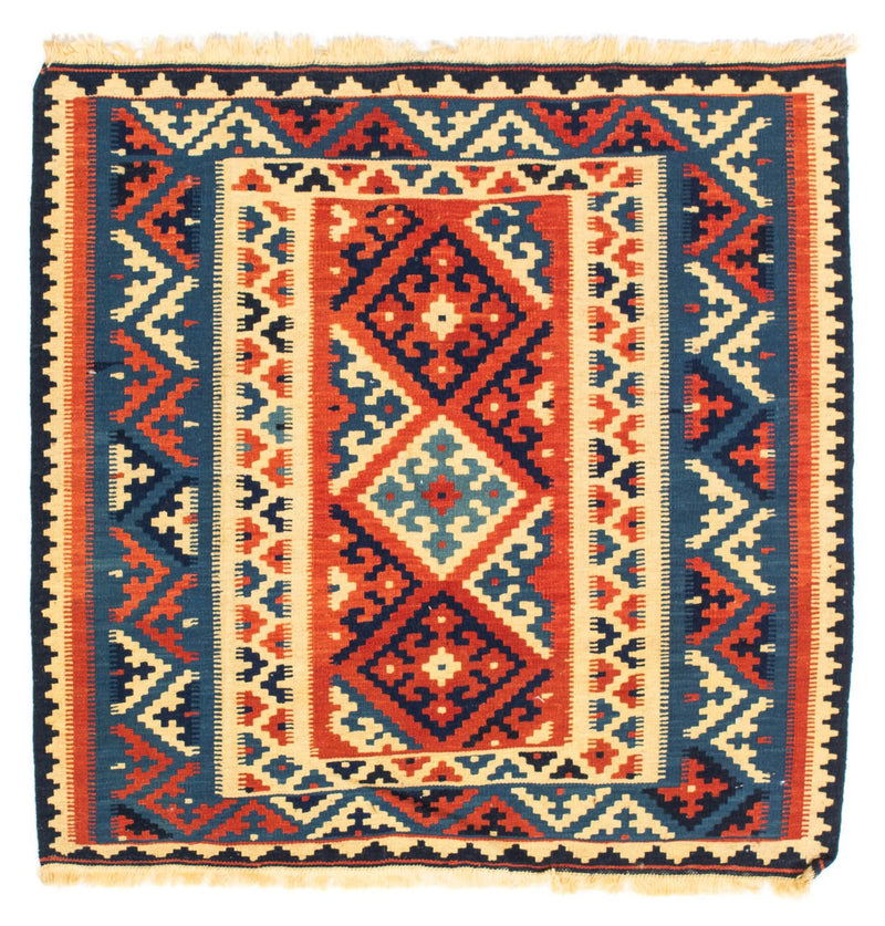 Alfombra Kelim - Oriental cuadrado  - 104 x 101 cm - multicolor
