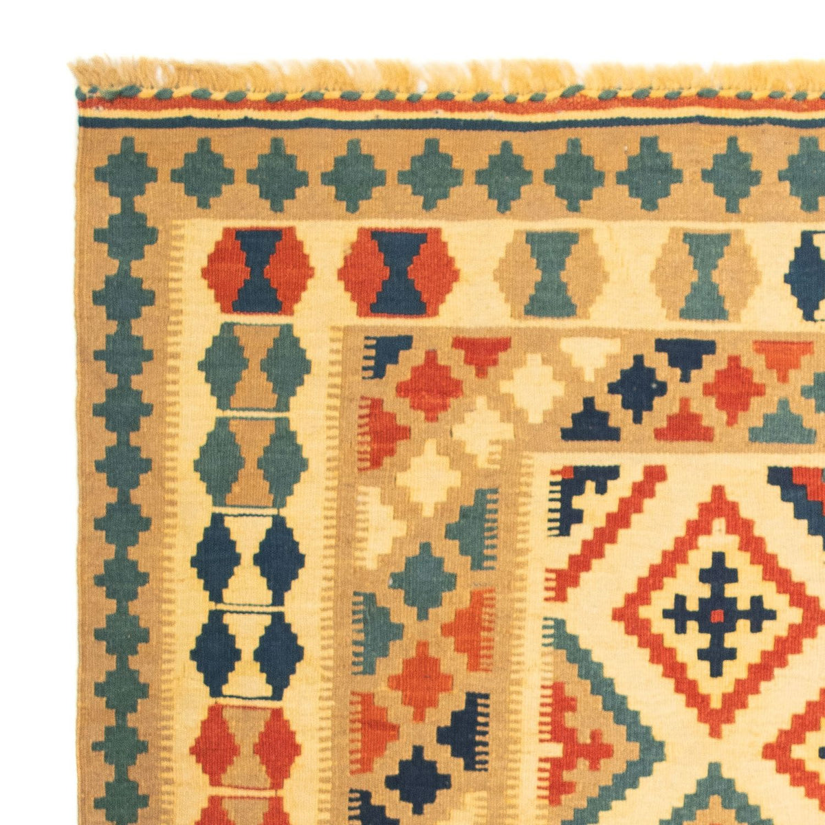 Alfombra Kelim - Oriental cuadrado - 105 x 103 cm - multicolor