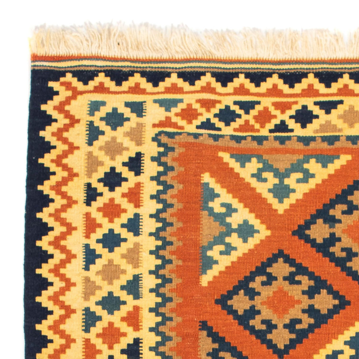 Alfombra Kelim - Oriental cuadrado  - 103 x 100 cm - óxido