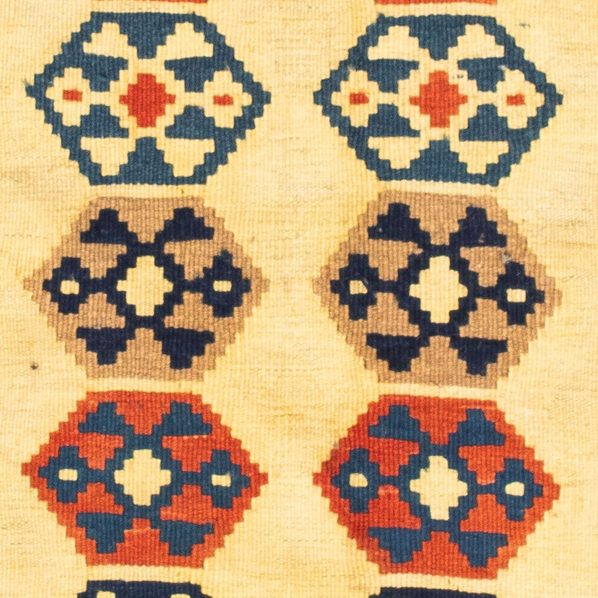 Alfombra Kelim - Oriental cuadrado  - 103 x 100 cm - beige