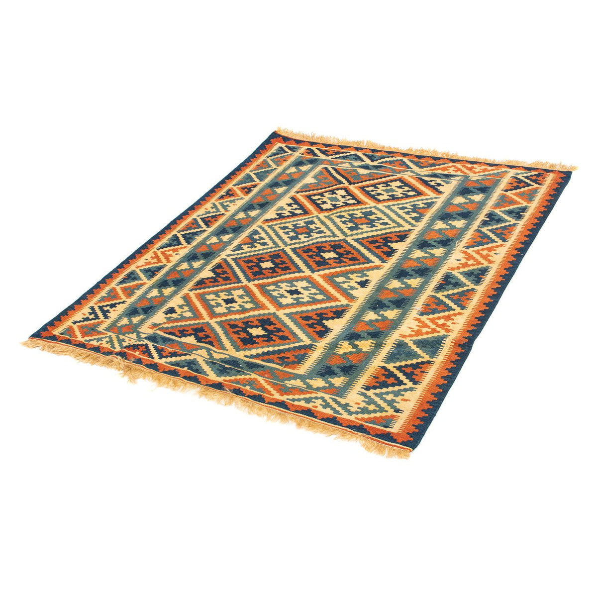 Alfombra Kelim - Oriental cuadrado - 105 x 95 cm - multicolor